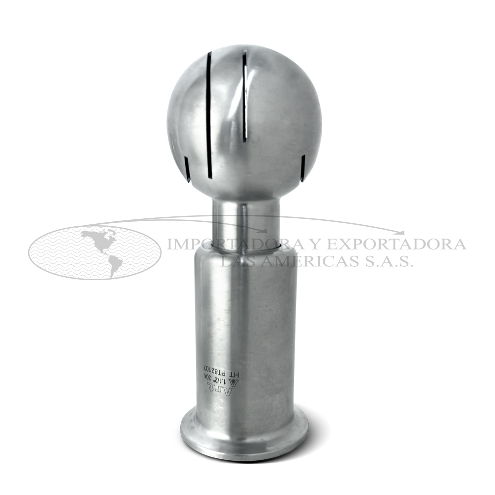 Bola Aspersora Rotativa Acero Inoxidable Clamp