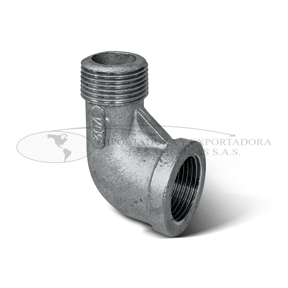 Codo 90° Calle Acero Inoxidable X 150 Lb Npt
