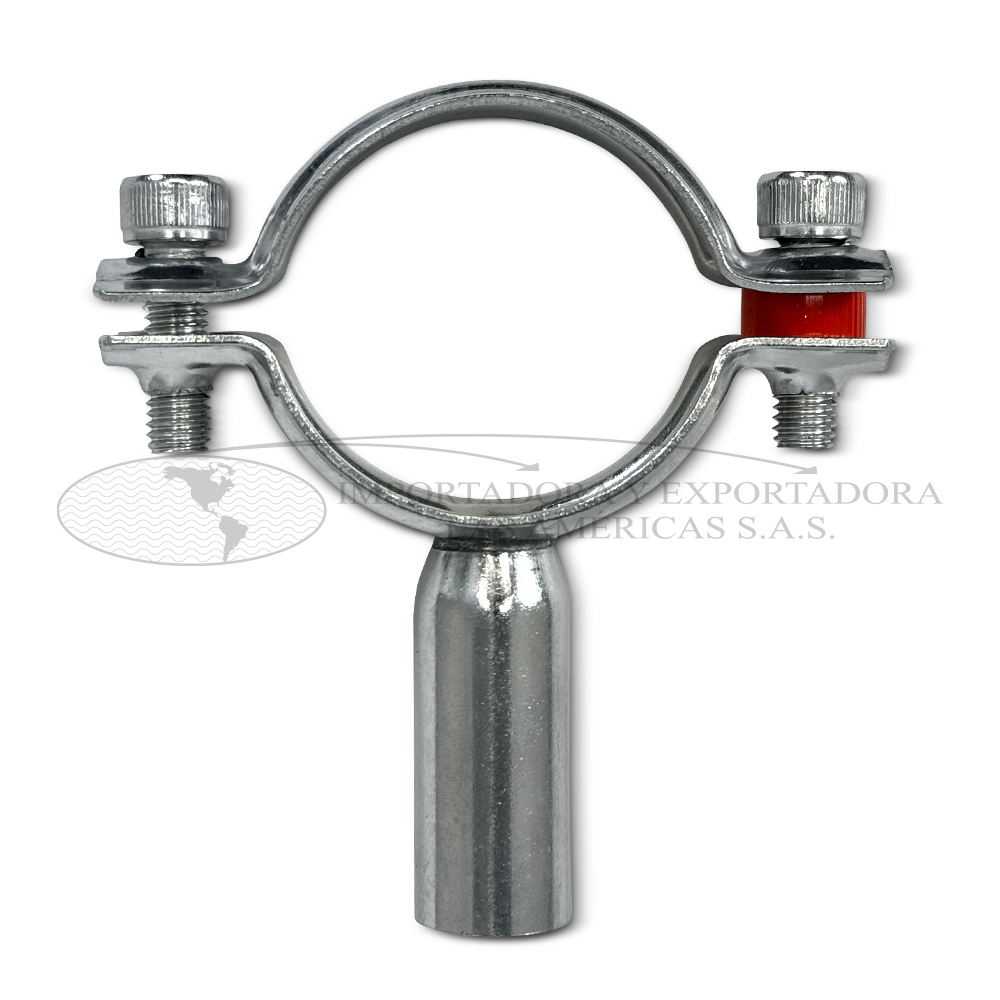 Soporte Redondo Acero Inoxidable con Base para Tubería Ferrulas