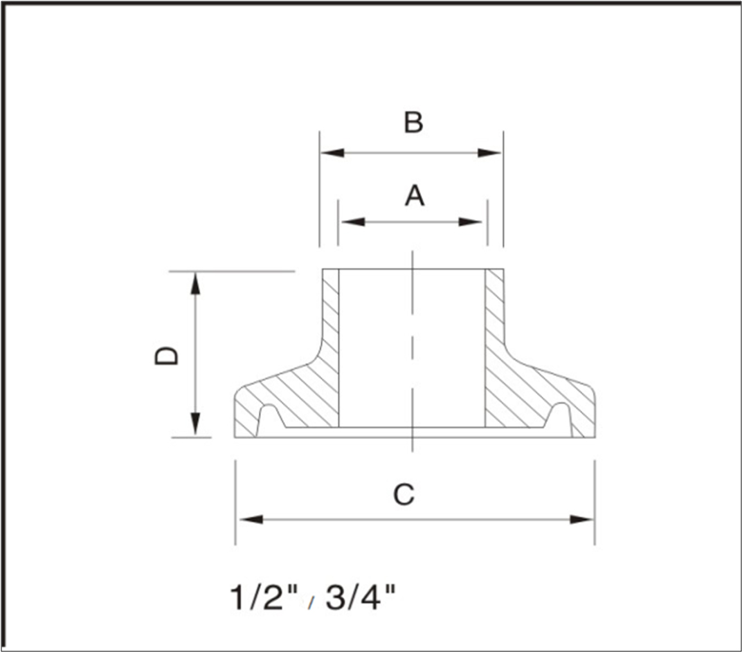 ferula clamp acero inoxidable