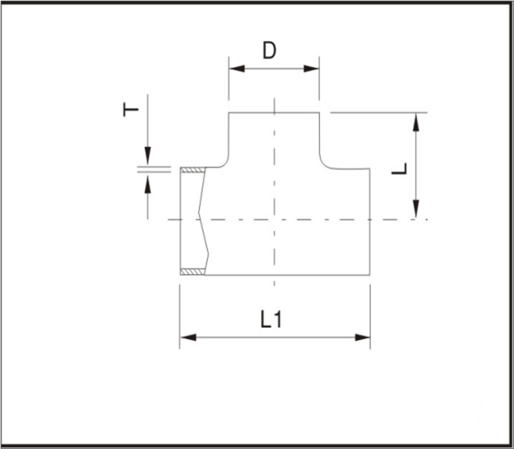 tee sanitaria acero inoxidable