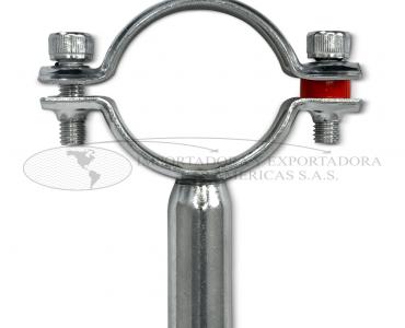 Soporte Redondo Acero Inoxidable con Base para Tubería Ferrulas