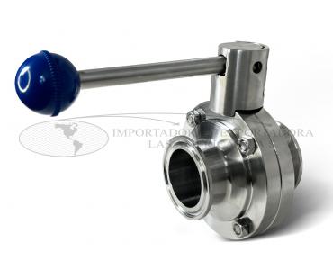 Válvula Mariposa Acero Inoxidable Clamp Empaque EPDM