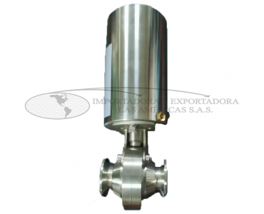 Actuador Aire-Aire Acero Inoxidable Para Válvula Mariposa