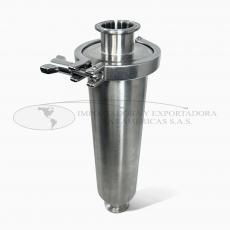 Filtro Recto Acero Inoxidable Clamp Bogotá