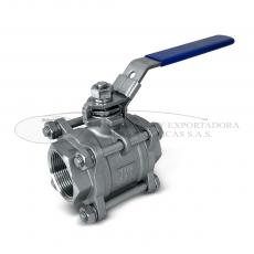 Válvula Bola Acero Inoxidable 4 tornillos NPT Bogotá