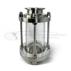 Visor Tubular Acero Inoxidable Clamp Sanitario Tubería