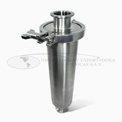 Filtro Recto Acero Inoxidable Clamp Bogotá