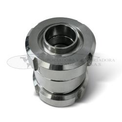 Cheque Vertical Acero Inoxidable DIN Soldar con Tuercas