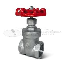 Válvula Cortina Acero Inoxidable X 200 Lb NPT Tubería 